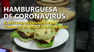 Hamburguesas con forma de Coronavirus