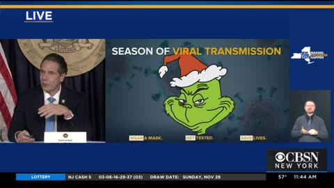 Gov Cuomo: Beware Of The 'COVID Grinch' This Holiday Season