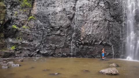 TAHITI'S most stunning waterfall Pacific Ocean