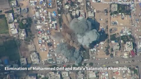 IDF releases footage of strike that killed Hamas chief Mohammed Deif