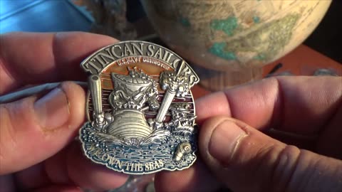 US Navy Tin Can Sailor Backbone of the Navy Veteran Collectible Challenge Coin