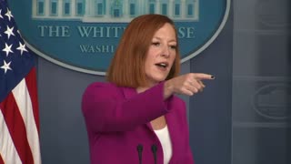 Psaki gives a vague answer when asked how journalists are selected to attend events in the East Room