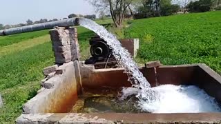 Water motor in village beautiful to watch