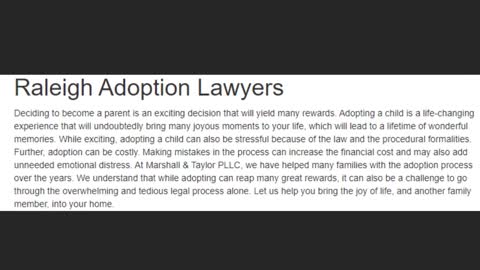 North Carolina Adoption Attorneys