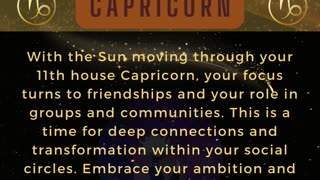 CAPRICORN - Ambition, Strengthening Connections & Networking