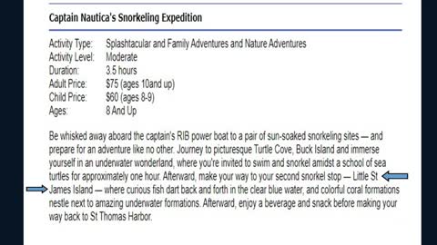 Disney Cruise Lines offer Kids a Snorkeling Expedition to Epstein Island