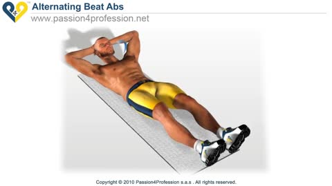 Lower Abs Exercise - Alternating Beat ( SIX PACK ABS )