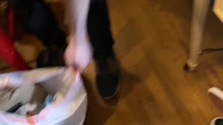 Taking out the trash is a pain