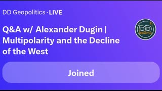 Aleksander Dugin QA/Multipolarity and the decline of the West | DD Geopolitics