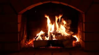 12 HOURS of Relaxing Fireplace Sounds - Burning Fireplace & Crackling Fire Sounds