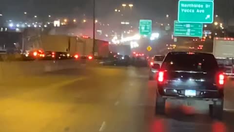 100 Truck and Car Pile Up Crash