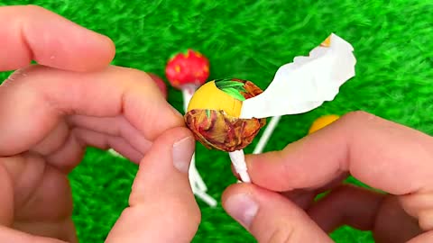 Satisfying Candy ASMR | How To Cutting Color Lollipop & a lot of Fruit Sweets - Funny Video