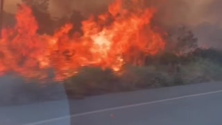 Fire Flairs along Brazilian Highway