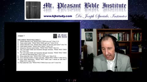 Mt. Pleasant Bible Institute (01/25/21)- Judges 1:11-19