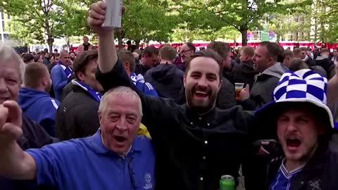 Fans return to English soccer's showpiece event