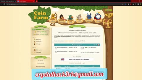 Not enough Crystal to order Payoff | HackMe v12 | coin farm | golden farm | coin birds golden birds