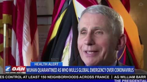 Anthony Fauci on COVID, January 2020: "Risk to the US for this to be a problem is very low."