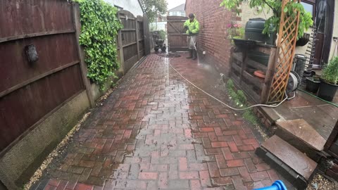 Pressure Washing Time Lapse From A Recent Block Paving Clena