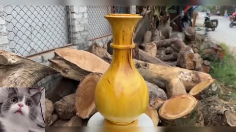 Amazing Craft Woodturning Products - Recycling From A Burnt Wood To Stunning Design With Lathe