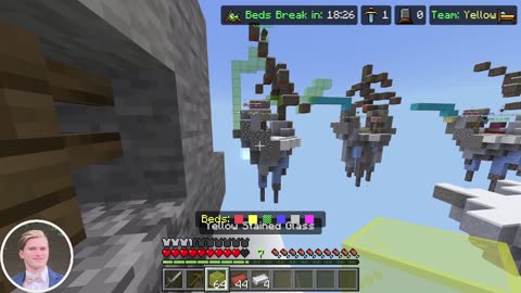 A blind kid plays BedWars...AGAIN (bedrock edition)