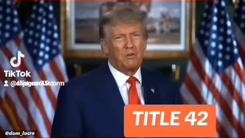 PRESIDENT DONALD TRUMP : TITLE 42 DECLARES WAR ON CHILD TRAFFICKERS