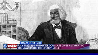 July 5th, 1852: Frederick Douglass gives his 'What to the Slave Is the 4th of July' speech