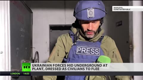 RT. No morals | Ukrainian troops surrendered Mariupol plant, leaving behind civilian corpses