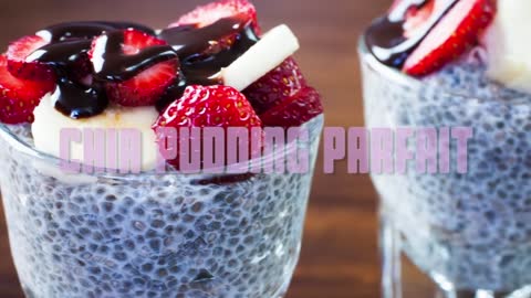 Healthy Vegan Recipe 🍓 Chia Pudding Parfait