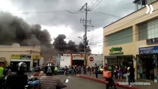 Así se vio el incendio desde distintos puntos