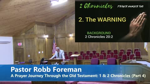 Pastor Robb Foreman // A Prayer Journey Through the O.T. : 1 & 2 Chronicles (Part 4)