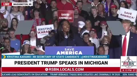 Kristina Karamo INCREDIBLE SPEECH about Trump