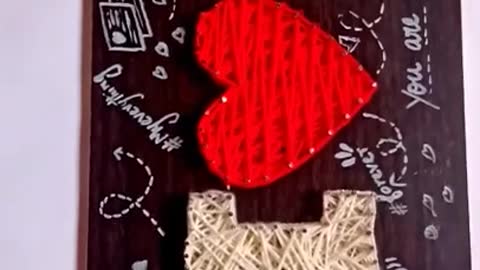 Your Gift Idea string art ❤️ its my first try
