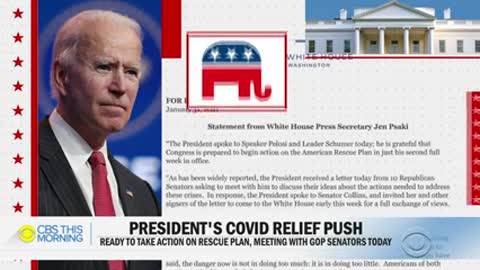 Biden to meet with Republicans as Senate Democrats prepare to pass COVID bill without GOP support