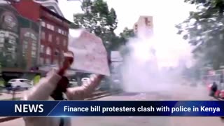 Finance bill protesters clash with police in Kenya