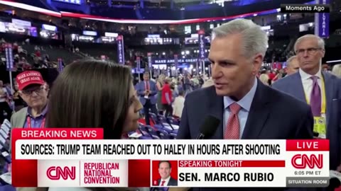 Matt Gaetz bombs Kevin McCarthy's interview at Republican National Convention Tuesday evening.
