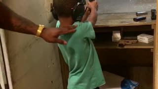 Kids Learn to Shoot at Gun Range