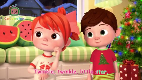Twinkle Twinkle Christmas Star | CoComelon Nursery Rhymes & Kids Songs