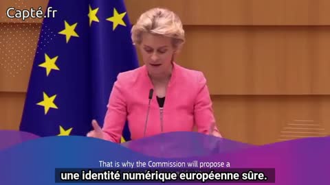 VOSTFR-Von Der Leyen veut l'identité numérique et crédite ainsi les théories "complotistes"