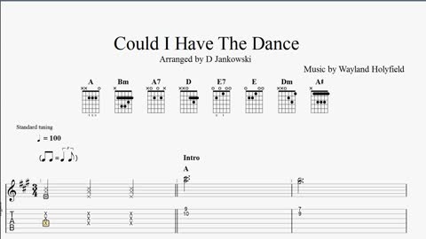 Could I Have This Dance With You Guitar Tabs