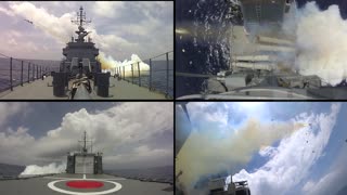 Video: Armada lanza misiles y torpedos de combates por primera vez