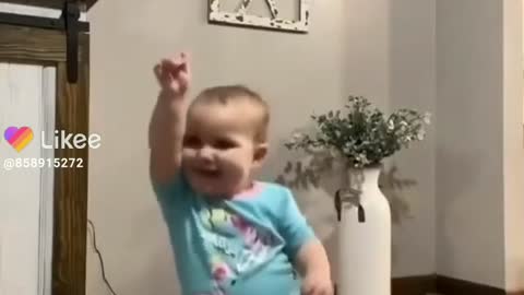 cute baby doing Dance