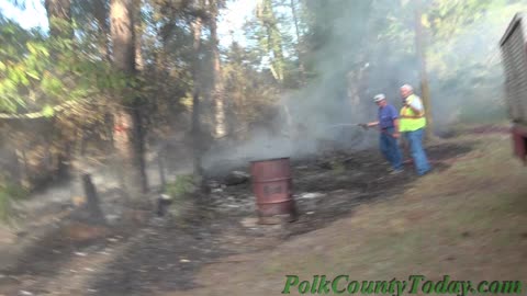 FOREST FIRE NEARLY CONSUMES HOME, CAMDEN TEXAS, 07/14/22...