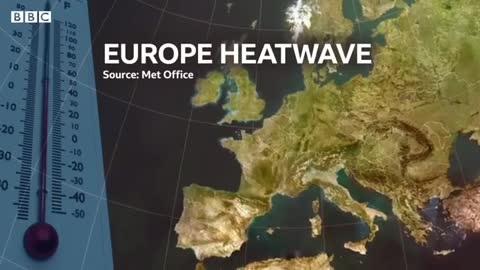 First ever red extreme heat warning issued in UK as Europe hit by heatwave - BBC News