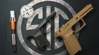Magazine release removal methods for Sig Sauer P320 and P365