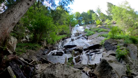 Small Waterfall on Mossy Rocks | Mr Nature