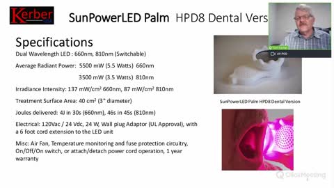 Tom Kerber, President, Kerber USA presents photobiomodulation LED devices for dental practices