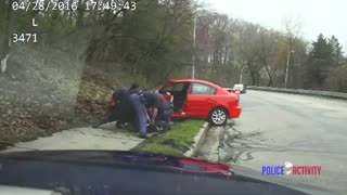 DASHCAM: Police Pursuit Ends in Wicked Crash & Suspect Takedown