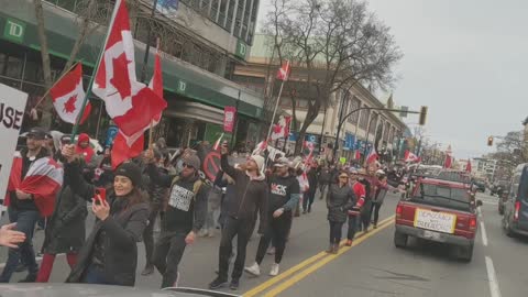 Victoria BC Freedom Convoy Protest