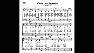 Christ Our Exemplar (Song 205 from Sing Praises to Jehovah)