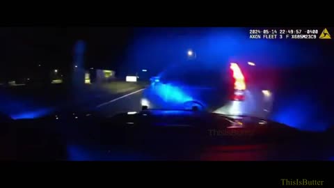 Dashcam shows Georgia driver fleeing traffic stop, leading police on high-speed chase before crash